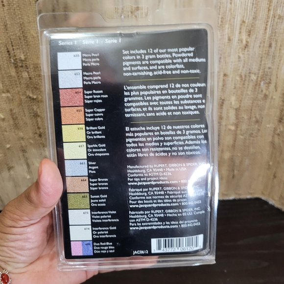 Jacquard Series 1 Pearl Ex Powdered Pigments 3g 12/Pkg - Picture 2 of 3